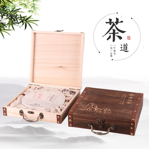 实木茶饼盒357克普洱茶饼盒福鼎白茶空盒单饼茶盒木质包装盒礼盒