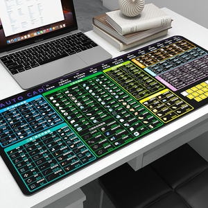 cad快捷键鼠标垫大全超大二维三维办公画图ps pr 命令专用大号