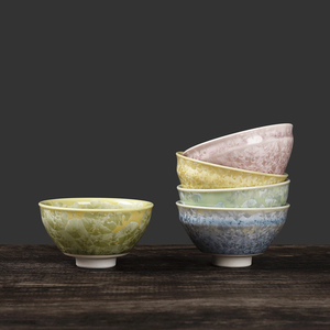 日本进口陶葊清水烧陶瓷茶杯日式手工复古品茗杯主人杯送礼套装