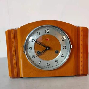 怀旧老物件古董古玩国产三五牌555座钟台钟机械钟表父母老人礼物