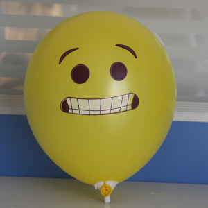 emoji表情派对新款表情气派对装饰布置气球12寸加厚可充氦气球