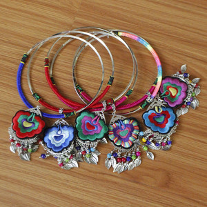 老君山农家土特产淘宝云南丽江孔雀羽毛发带波西米亚民族风长流苏