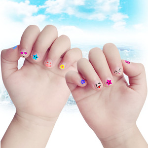 儿童金粉指甲贴纸宝宝防水美甲贴花小女孩可爱卡通手指贴画奖励贴