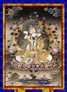 新款正品5d魔方钻石绣圆钻十字绣唐卡莲花生大师双身菩萨佛像满钻