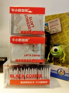 临期咖啡 保质期2年 包装轻微破损特价 千小鹤黑咖啡速溶生椰拿铁