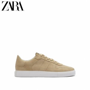 打折zara国内代购男鞋 米色橡胶底运动鞋板鞋 2231920 102