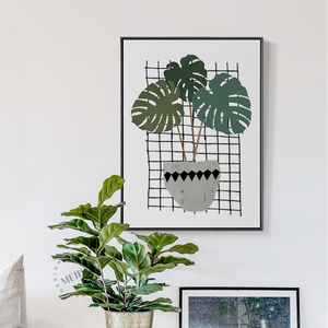 美森盆植 北欧小清新餐厅装饰画 现代客厅挂画壁画田园墙画宜家