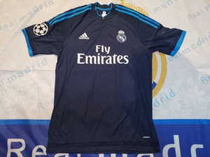 皇马1516赛季第二客场球员版短袖球衣