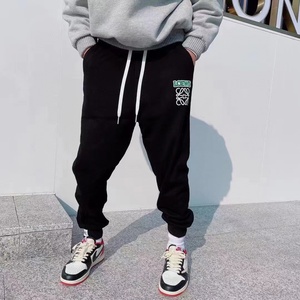 loewe/罗意威 22ss新款刺绣字母logo徽标纯色休闲裤男卫裤女长裤