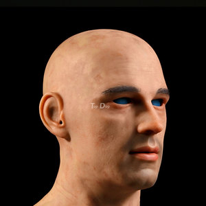 面具 硅胶逼真 欧美男人面具  变装人脸定制