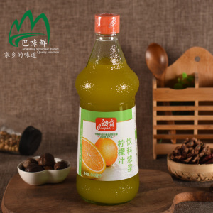 食尚味都淘宝包邮 嘉豪劲霸浓缩柠檬汁840ml*6瓶浓缩果汁饮品烘焙