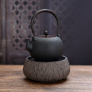 老岩泥圆形电陶炉茶炉静音煮茶器陶瓷玻璃铁壶烧水小型家用泡茶炉