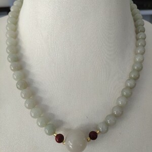 原产地发货天然正品内蒙古佘太翠佘太玉项链妈妈链锁骨链时尚百搭