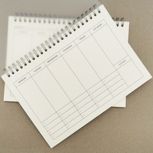 weeks周计划本7天日程本横向2023线圈周计划表简约a5一周记事本子