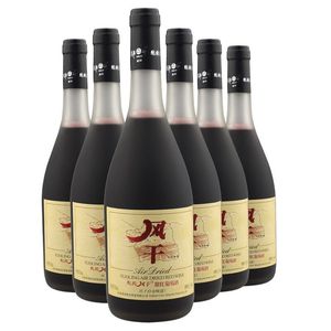 新疆吐鲁番驼铃风干自有味道甜红葡萄酒全汁11.5度一件6瓶包邮