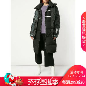 ground zero 涂鸦羽绒服长款过膝男女同…尺码s,南