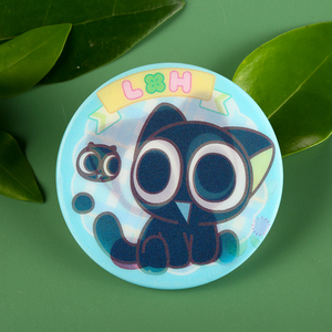 罗小黑光栅徽章创意动态图案收藏胸针帆布包装饰