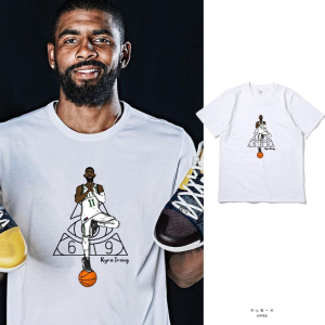 篮网凯里欧文t恤 irving11号纯棉短袖半袖宽松打底篮球运动训练服