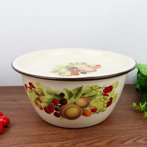 搪瓷碗带盖老式传统