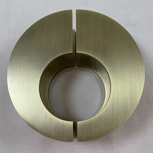 中式仿古大门拉手古铜玻璃门拉手黑色现代镂空半圆形木门把手