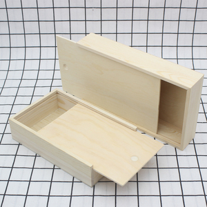 实木长方形抽拉木盒礼品包装茶盒木制饰品收纳首饰盒定做小木盒子