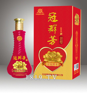 冠群芳酒喜庆婚宴版红金冠绵柔冠群芳酒满月酒1瓶价整箱包邮花冠