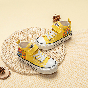 小黄鸭儿童卡通帆布鞋g01lb019男童夏季新款男童女孩百搭休闲布鞋