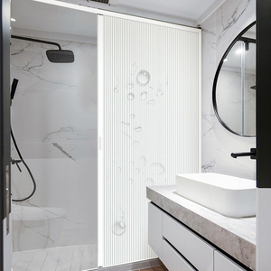 卫生间折叠门蜂巢推拉门隔断厕所浴室隐形厨房阳台移门防水免打孔