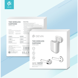 devia/迪沃em053tws蓝牙5.0双耳耳机智能降噪持久续航全面兼容