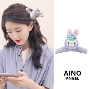 赵露思同款发夹女夏季后脑勺夹子毛绒星黛露可爱发饰百搭鲨鱼抓夹
