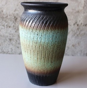 欧式复古风高罐粗陶花罐花盆 仿真花插花桌面摆放陶瓷罐多肉花瓶