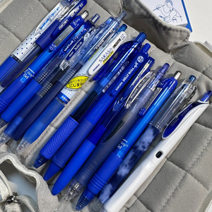 日本zebra斑马按动中性笔蓝笔合集学生考试用速干大容量水笔书写顺滑