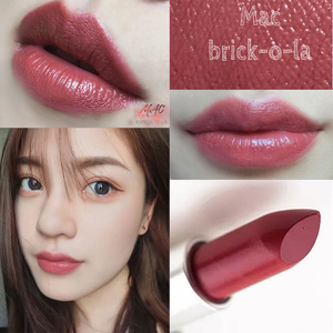 000人付款淘宝mac口红 cockney草莓红chili小辣椒哑光西柚豆沙色姨妈
