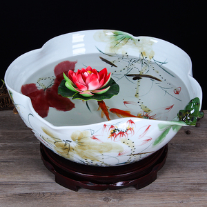 青花瓷鱼缸创意