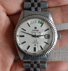 二手瑞士原装正品梅花手表 梅花王男士自动机械男表2834-1机芯