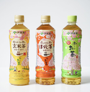 日本进口 伊藤园樱花限定玄米/绿茶/煎焙健康饮料0卡0脂无糖525ml