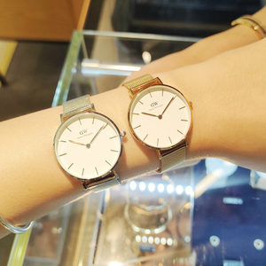 danielwellington丹尼尔惠灵顿dw手表男女简约钢带情侣款石英腕表