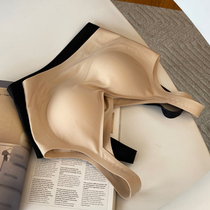 出口日本原单超好穿~可拆卸胸垫后背交叉无痕运动文胸 女春夏内衣