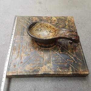 红山文化古玉西周高古老玉 指南针 勺子 陨石司南 四大发明摆件转