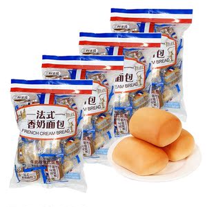 三辉麦风法式香奶软面包450g×4包早餐面包小点心包邮