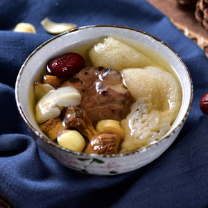 4-6人份竹荪干贝菌菇汤 滋补炖汤补品材料炖品药膳包靓煲汤材料包