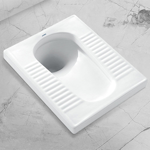 安华卫浴后进水前排水带存水弯蹲便器家用洁白陶瓷蹲厕ald5328
