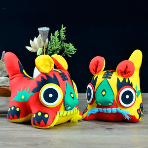 布老虎玩偶公仔摆件平安虎传统手工老虎玩具民间工艺品儿童小礼品