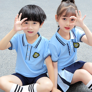 幼儿园园服小学生校服套装运动服男生女生学生制服夏季夏装班服