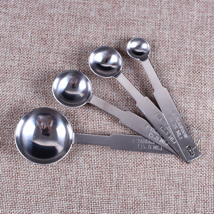 烘焙工具 不锈钢量勺量匙4件套装 奶茶咖啡调味勺奶粉勺厨房用品