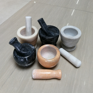 研磨对窝捣蒜罐天然石臼压蒜蓉蒜泥器家用研磨捣药捣碎罐楠竹碓窝