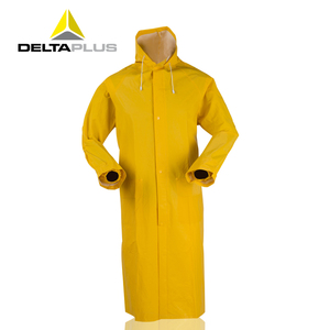 代尔塔407005连体雨披加厚双面PVC涂层防水雨衣套装