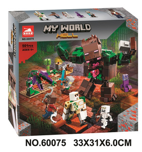 2021乐高我的世界21176丛林憎恶21172废弃传送门男孩拼装积木玩具