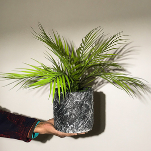 pu手感凤尾竹花艺盆栽仿真植物假花散尾葵假绿植摆件客厅装饰花