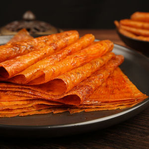 老式大辣片儿时怀旧8090手工辣条手撕辣片网红休闲小零食袋装100g